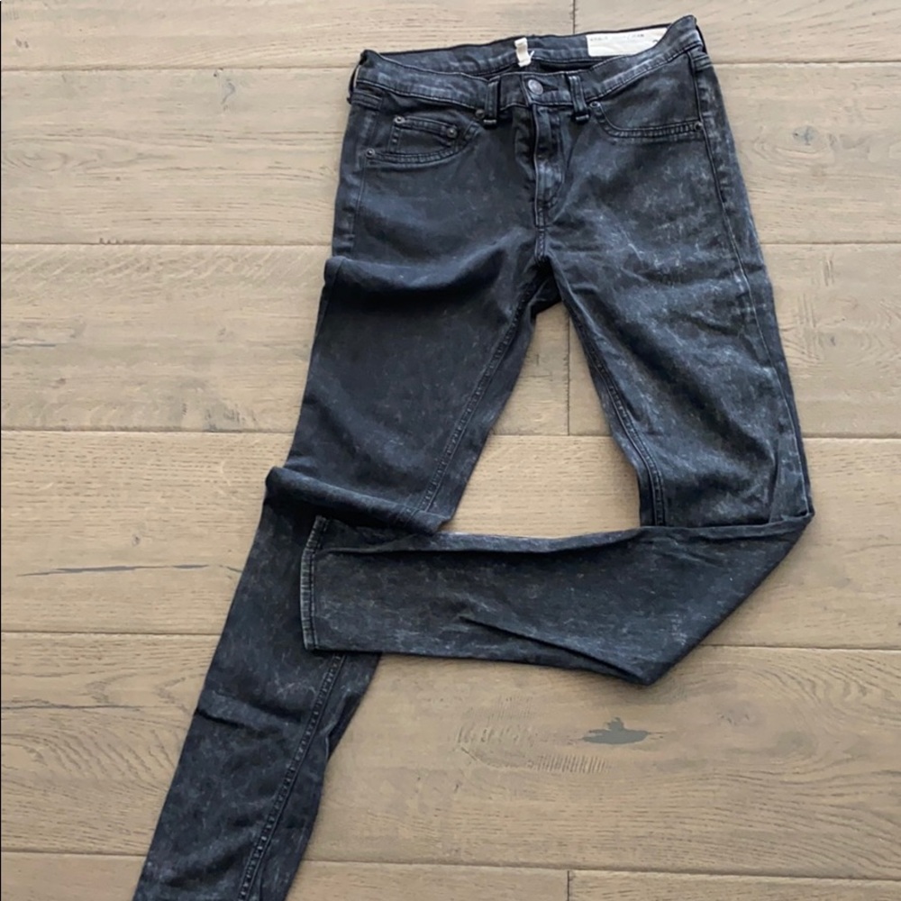 Women’s Rag and Bone black acid washed jeans sz 27